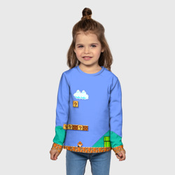 Детский лонгслив 3D Марио ретро игры - фото 2