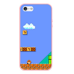 Чехол для iPhone 5/5S матовый Марио дизайн
