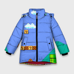 Зимняя куртка для девочек 3D Марио дизайн