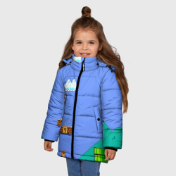 Зимняя куртка для девочек 3D Марио дизайн - фото 2
