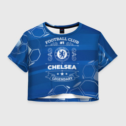 Женская футболка Crop-top 3D Chelsea FC #1