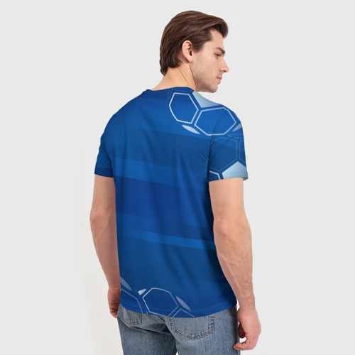 Мужская футболка 3D с принтом Chelsea FC #1, вид сзади #2