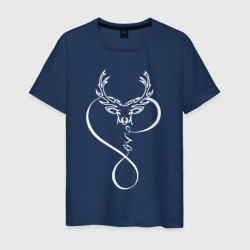 Мужская футболка хлопок Люблю олень