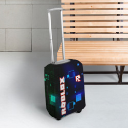 Чехол для чемодана 3D Roblox неоновые кубики - фото 2