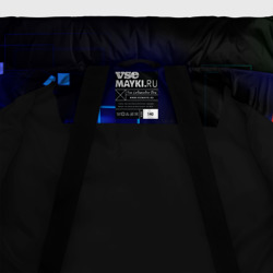 Куртка с принтом Roblox неоновые кубики для любого человека, вид спереди №5. Цвет основы: черный