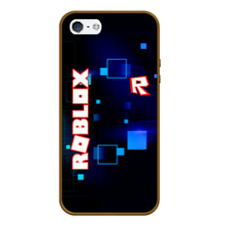 Чехол для iPhone 5/5S матовый Roblox неоновые кубики