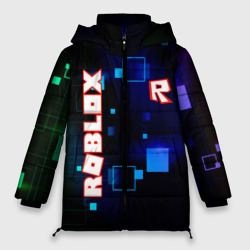 Женская зимняя куртка Oversize Roblox неоновые кубики