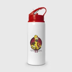 Бутылка для воды с трубочкой Homer god of bar
