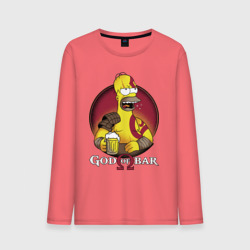 Мужской лонгслив хлопок Homer god of bar