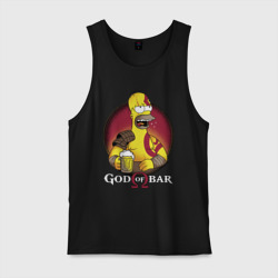 Мужская майка хлопок Homer god of bar