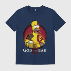 Мужская футболка хлопок Homer god of bar