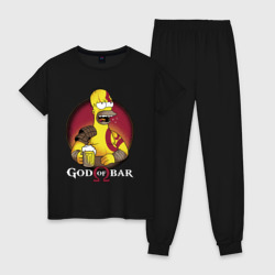 Женская пижама хлопок Homer god of bar