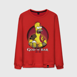 Мужской свитшот хлопок Homer god of bar