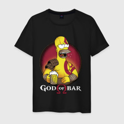 Homer god of bar – Мужская футболка хлопок с принтом купить