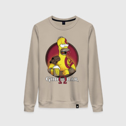 Женский свитшот хлопок Homer god of bar