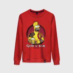 Женский свитшот хлопок Homer god of bar