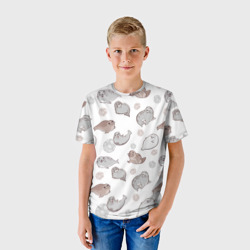 Детская футболка 3D Милые тюлени - фото 2
