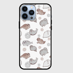 Чехол для iPhone 13 Pro Max Милые тюлени