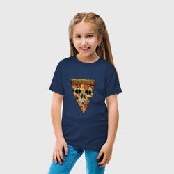 Детская футболка хлопок Pizza - Skull - фото 2