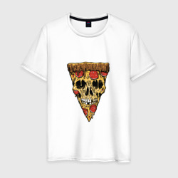 Pizza - Skull – Мужская футболка хлопок с принтом купить со скидкой в -20%