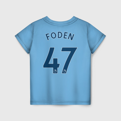 Детская футболка 3D Manchester City Фоден Домашняя форма 22-23 - фото 2