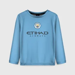 Детский лонгслив 3D Manchester City Фоден Домашняя форма 22-23
