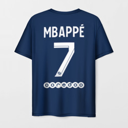 Мужская футболка 3D PSG Мбаппе домашняя форма 22-23