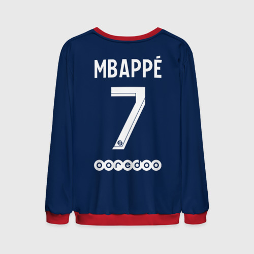 Мужской свитшот 3D PSG Мбаппе домашняя форма 22-23, цвет красный - фото 2