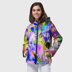 Женская ветровка 3D Красочный цветочный узор Весна - Лето 2023 Colorful Floral Pattern Spring - Summer 2023 - фото 2
