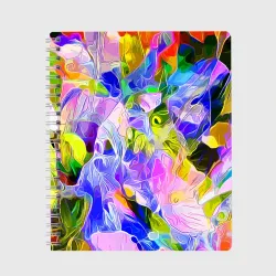 Тетрадь Красочный цветочный узор Весна - Лето 2023 Colorful Floral Pattern Spring - Summer 2023
