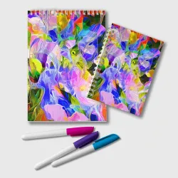 Блокнот Красочный цветочный узор Весна - Лето 2023 Colorful Floral Pattern Spring - Summer 2023