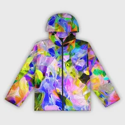 Женская ветровка 3D Красочный цветочный узор Весна - Лето 2023 Colorful Floral Pattern Spring - Summer 2023