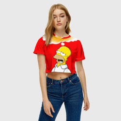 Женская футболка Crop-top 3D Homer dream - фото 2