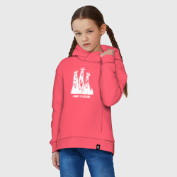 Детское худи Oversize хлопок I Want To Believe НЛО похищают динозавров - фото 2