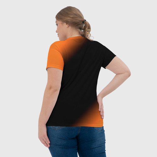 Женская футболка 3D Софья лиса Градиент, цвет 3D печать - фото 7