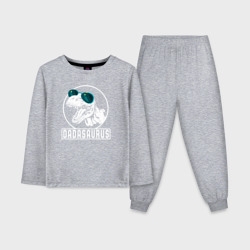 Детская пижама с лонгсливом хлопок ПапаЗавр