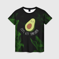 авокадо / зелёный огонь – Женская футболка 3D с принтом купить со скидкой в -23%