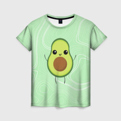 авокадо \ avocado – Женская футболка 3D с принтом купить со скидкой в -23%