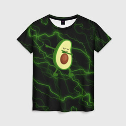 avocado / молнии – Женская футболка 3D с принтом купить со скидкой в -23%