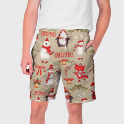 Мужские шорты 3D Счастливого рождества merry christmas