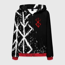 Мужская толстовка 3D на молнии Берсерк - клеймо жертвы