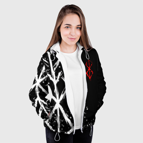 Женская куртка 3D Берсерк - клеймо жертвы, цвет белый - фото 4