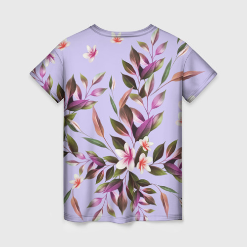 Женская футболка 3D Цветы Вересковый Сад, цвет 3D печать - фото 2