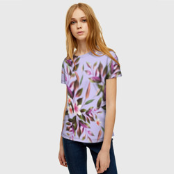Женская футболка 3D Цветы Вересковый Сад - фото 2
