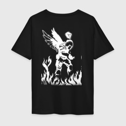 Мужская футболка хлопок Oversize CS:GO - Graffiti defuse Angel 