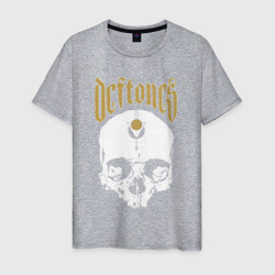 Deftones с черепом – Мужская футболка хлопок с принтом купить со скидкой в -20%