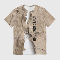 Мужская футболка 3D Только для Италии Мешковина Рваньё Only for Italy Burlap Rags