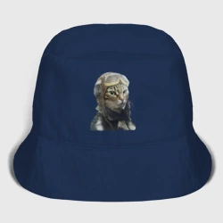 Детская панама хлопок Кот - пилот The pilot Cat