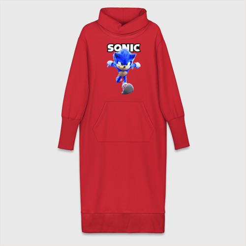 Платье удлиненное хлопок Sonic the Hedgehog run