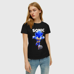 Женская футболка хлопок Sonic the Hedgehog run - фото 2